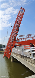轻便的 桥检车桥墩吊篮支架设计方案，转场方便 产品 博奥DV39
