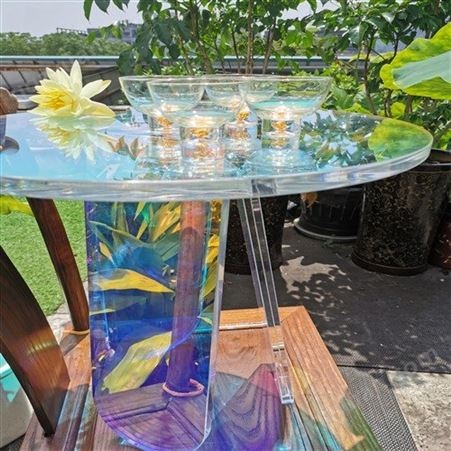 杭州品胜 有机玻璃茶几桌 亚克力玻璃桌定制 有耐腐蚀抗冲刷