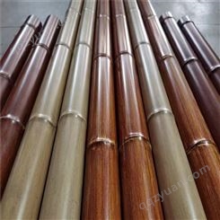 仿真竹子不锈钢竹节管观景护栏热转印木纹烤漆圆管支持定制