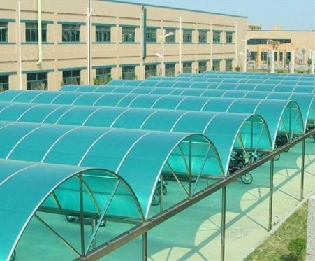 北京昌盛恒鑫专业承接阳光板遮阳棚、耐力板雨棚、车棚、充电雨棚
