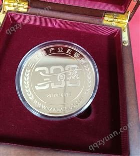 纪念章 镀纯金60MM 三百诺是在北股交挂牌的一家企业发行