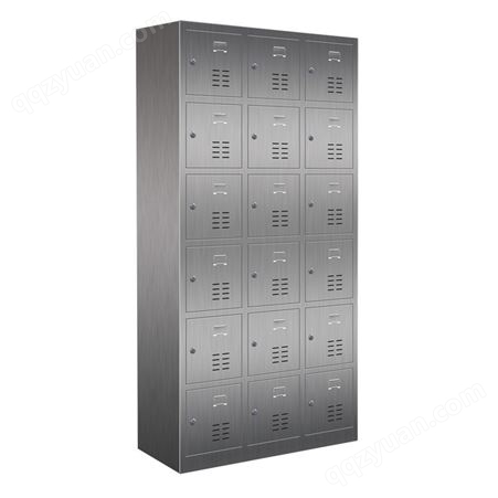 201不锈钢18门防锈更衣柜家用多门收纳整理柜办公储物柜