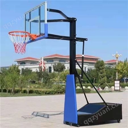 学校地埋圆管篮球架 SMC休闲扇形篮板 不易生锈