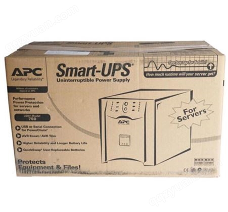 APC施耐德SMT750I-CH在线互动式500W/750VA塔式UPS不间断电源