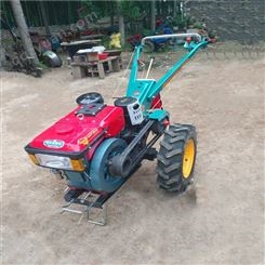 单缸小型手扶拖拉机 播种施肥起垄一体机 101型田园耕地机