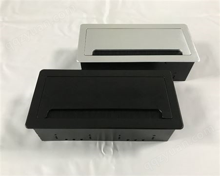 鑫苹P214铝合金八位组合款掀开式毛刷台面插座桌面线盒