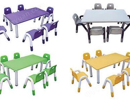 幼儿园儿童桌椅套装 桌面可画画学习 可升降桌