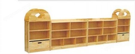 幼儿园实木组合柜 宝宝储物儿童玩具收纳整理架 区角隔断 书包柜