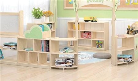 儿童可拆装书架 幼儿园阅读室收纳柜区角柜环保材质