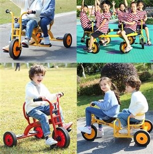 幼儿园双人脚踏车幼儿专用户外玩具车儿童平衡滑板车