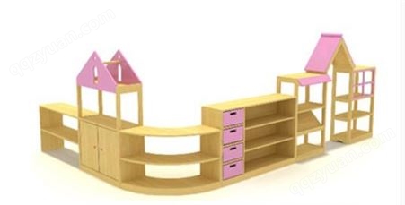 幼儿园实木组合柜 宝宝储物儿童玩具收纳整理架 区角隔断 书包柜