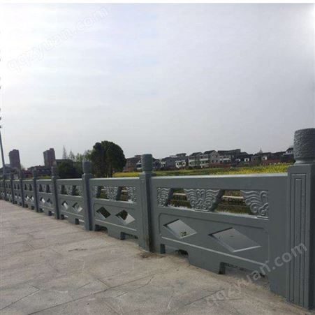 河道石栏杆景观 水泥仿石栏杆 景区混凝土围栏 安装便捷