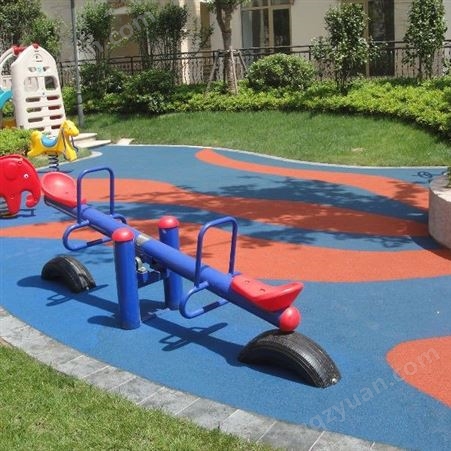 户外儿童游乐园EPDM塑胶地垫 学校跑道 公园地垫专业施工厂家