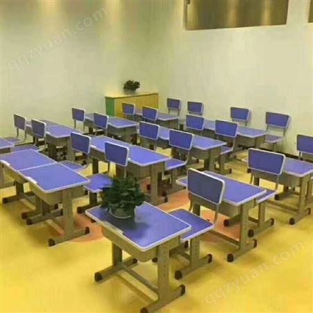 学校教室课堂加厚双柱升降课桌浩威家具