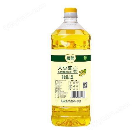 爱菊 色拉油 食用油 团购礼品 精炼一级大豆油 1.8L