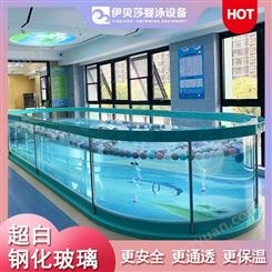 云南西双版纳钢化玻璃亲子游泳池-亲子游泳池设备-亲子游泳加盟-伊贝莎