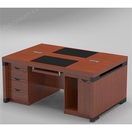 电脑桌椅组合单位机关老板单人1.4油漆办公桌木皮学校教师写字台