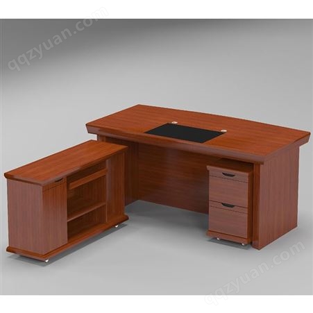 电脑桌椅组合单位机关老板单人1.4油漆办公桌木皮学校教师写字台