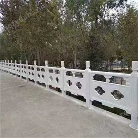 河道水泥仿石护栏 园林景区桥梁混泥土仿大理石栏杆 成品防护栏围栏