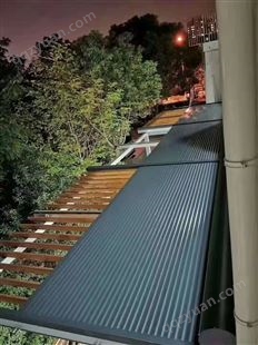 阳光房遮阳系统 铝合金材质 经喷涂处理，美观大气