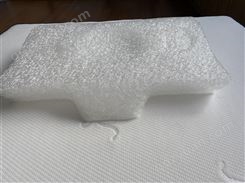 布笍姿空气纤维翼形零胶水可水洗白灰拼色网眼透气枕头