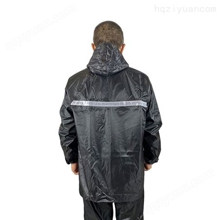 宏达雨衣套装劳保上衣雨裤反光摩托车电瓶车薄款分体男女雨衣套装